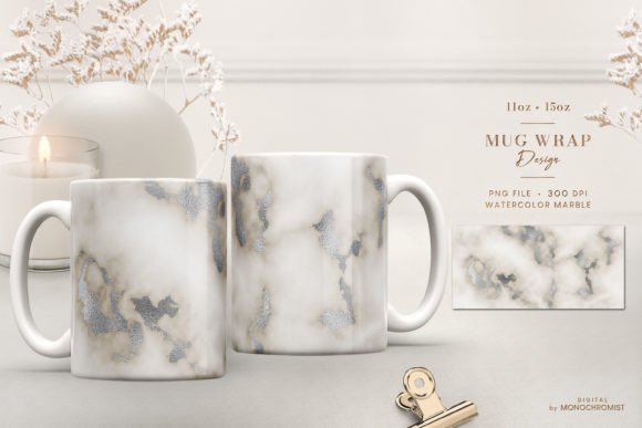 Beige Watercolor Marble Graphics & Print Templates