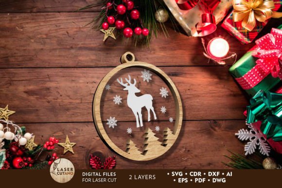 Christmas Deer Ornament: Laser Cutting & Winter Amp Review