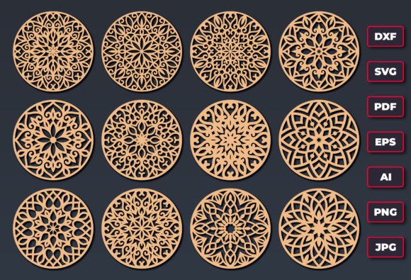 Decorative Pattern Coasters Laser Cut Review