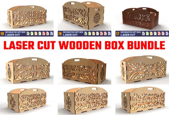Gift Box Laser Cut Bundle 02 for Boxes