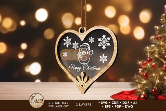 Heart-Shape Christmas Ornament Laser Cutting Review