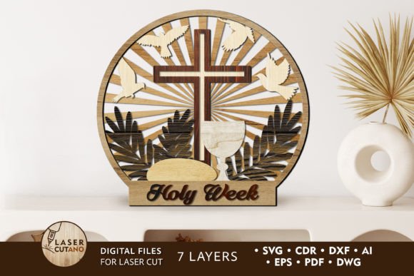 Holy Week Easter Laser Cutting Spring Amp