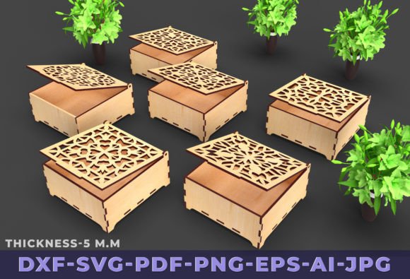 Ornaments Wooden Gift Box Laser Cut Review