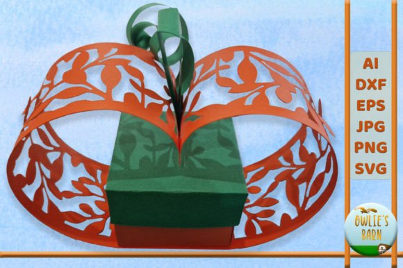Pumpkin Lantern for Candle Chocolate: Laser Cutting Ornaments