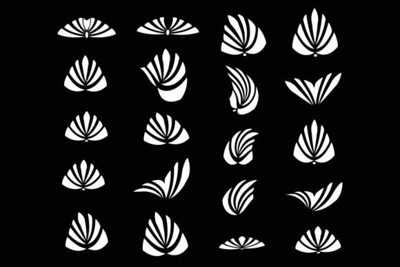 Ray Burst Accent Flourish Design Element Graphics