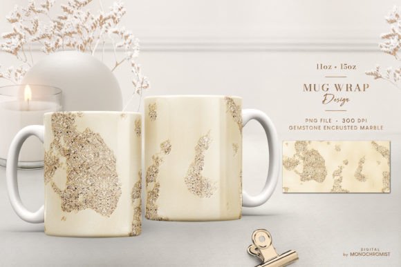 Review: Mug Sublimation Sparkling Gold Marble