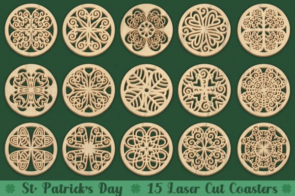 St Patricks 15 Laser Cut Coasters Review
