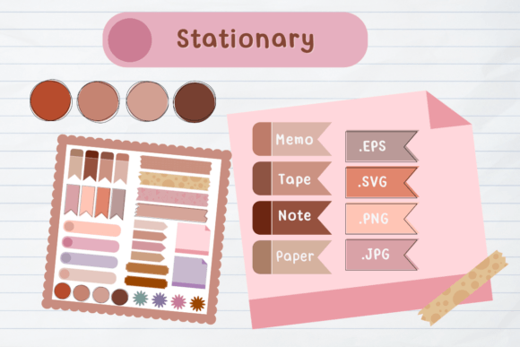 Washit Tape Stationary Element: Graphics & Graphic Templates Review
